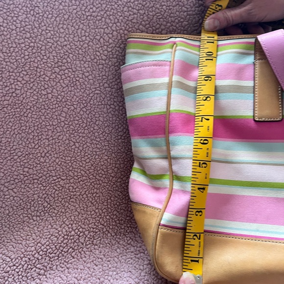Coach Striped Tote Diaper Bag - Picture 10 of 15